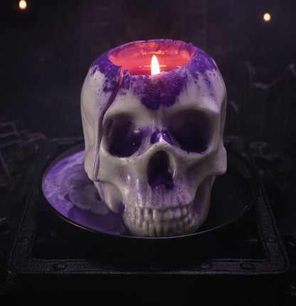 Large Skull Candle