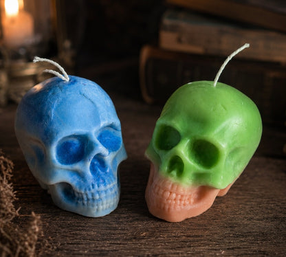 Large Skull Candle